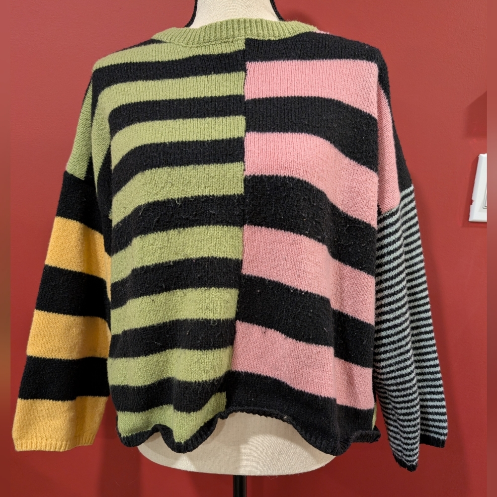 🌹SHEIN🌹 Colorblock Striped Sweater